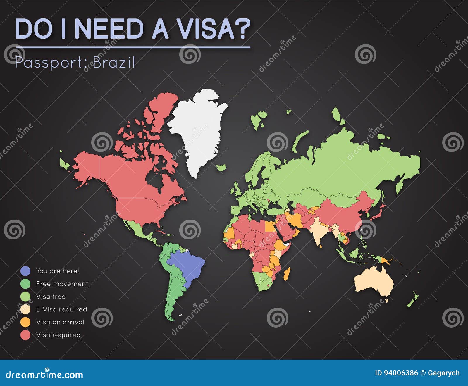 brazil passport visa free countries