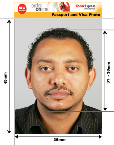 brazilian passport photo size