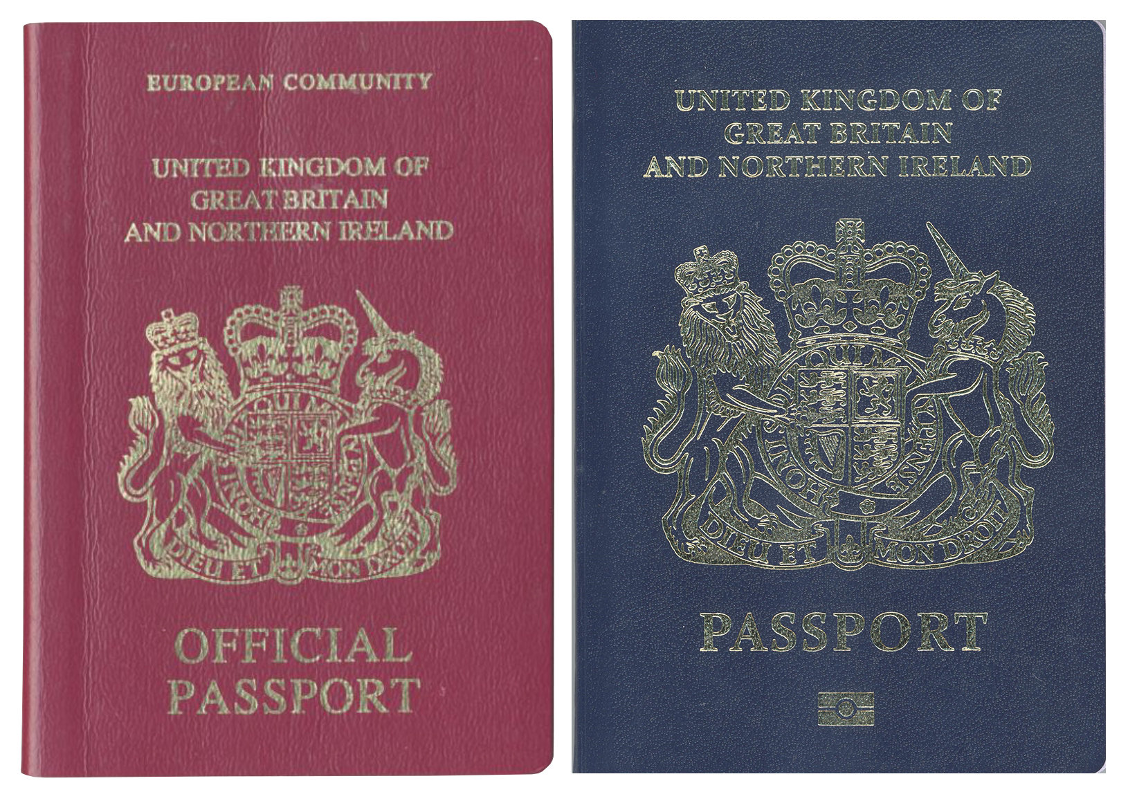 british passport colour