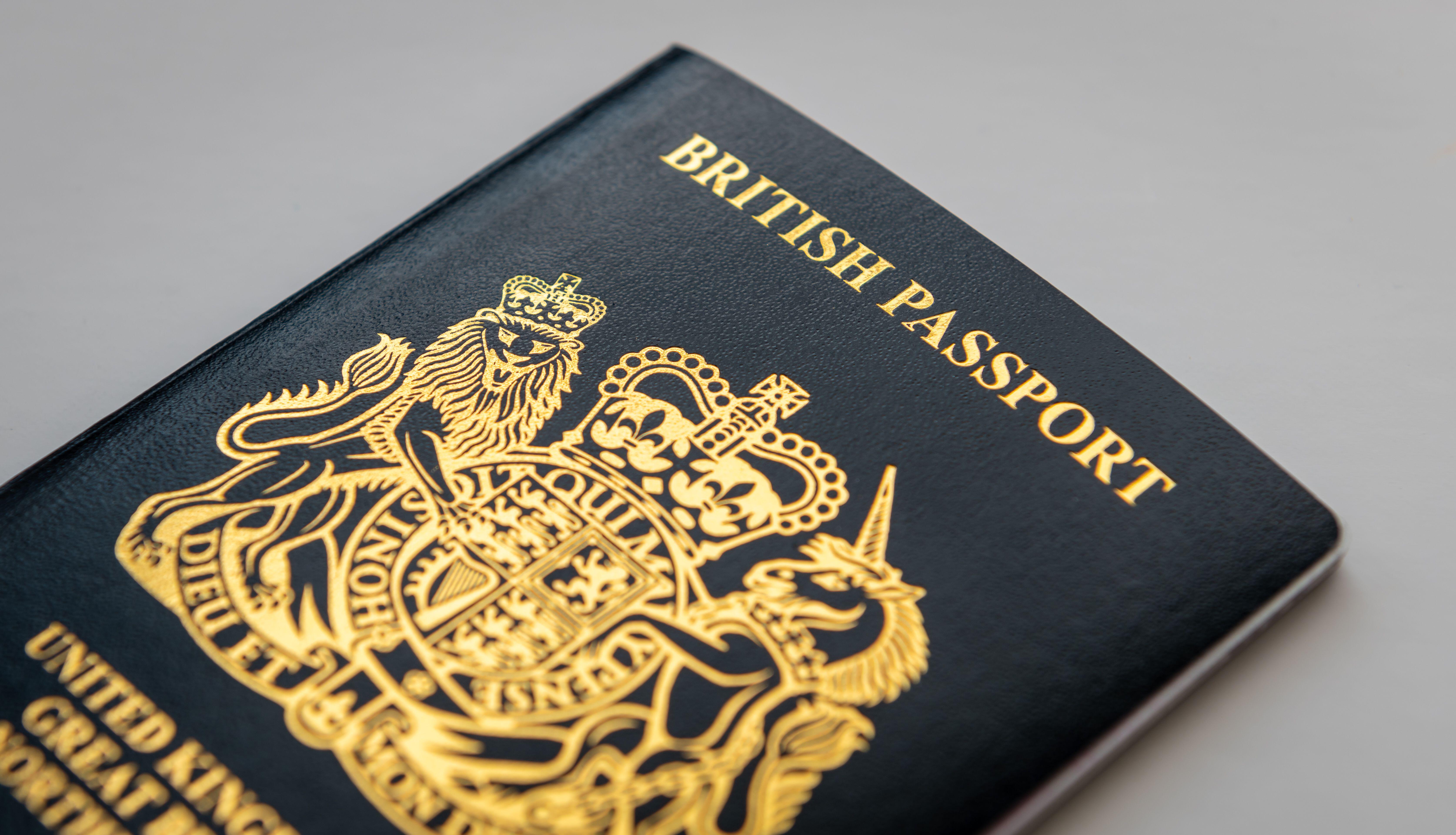 british passport fee