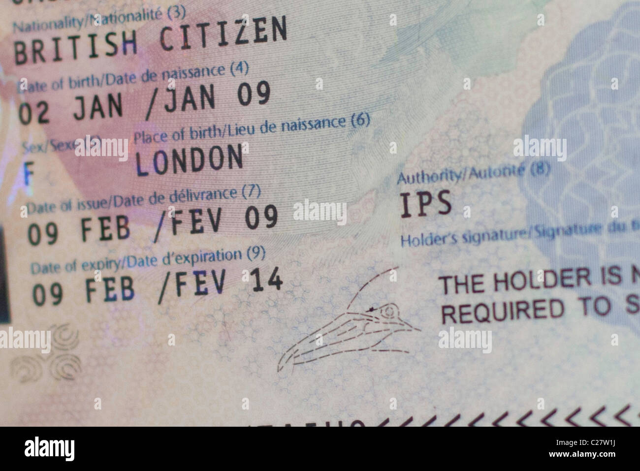 british passport inside