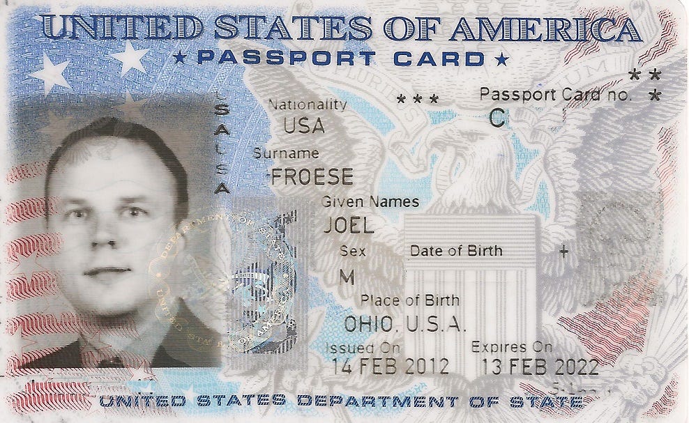 can passport card be used as id