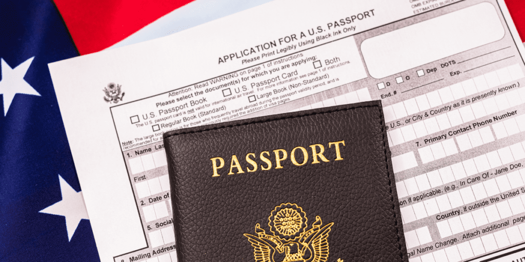 can you cross out mistake on passport application