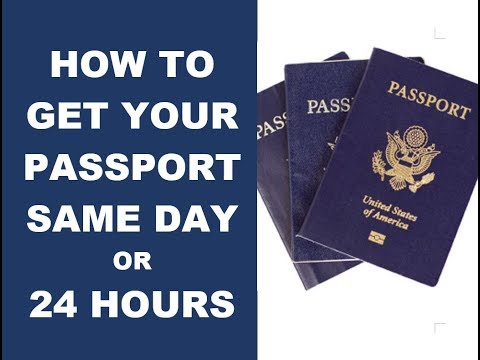 can you get a passport in 24 hours