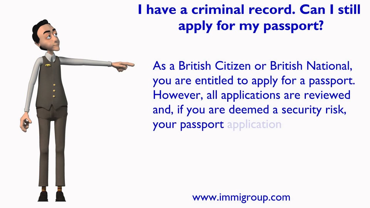 can you get a passport with a criminal record