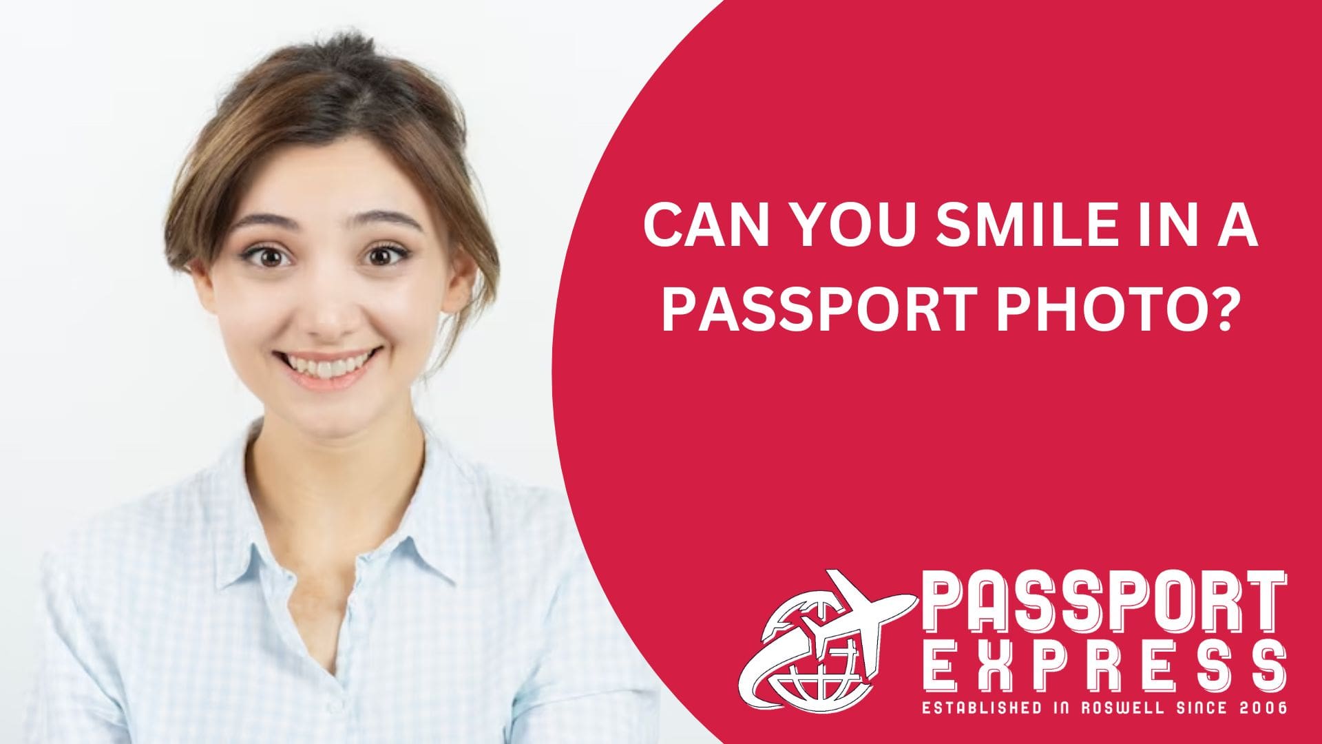 can you smile in passport pictures