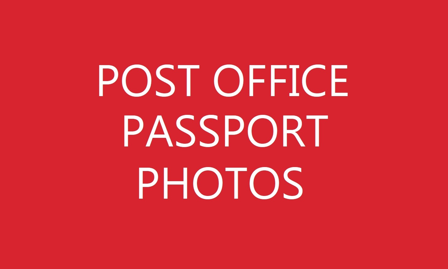 can you take passport photos at post office