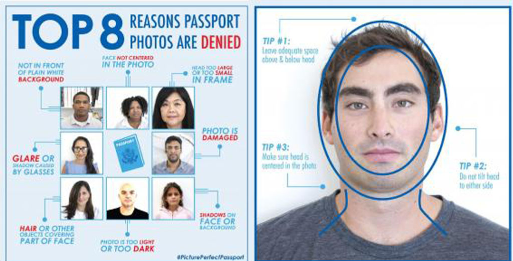 can you wear jewelry in a passport photo