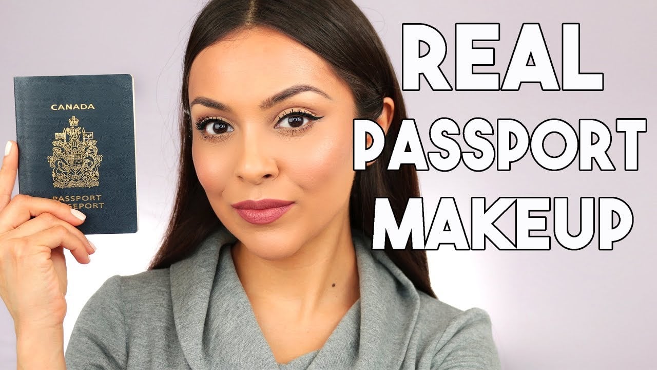 can you wear makeup in your passport photo