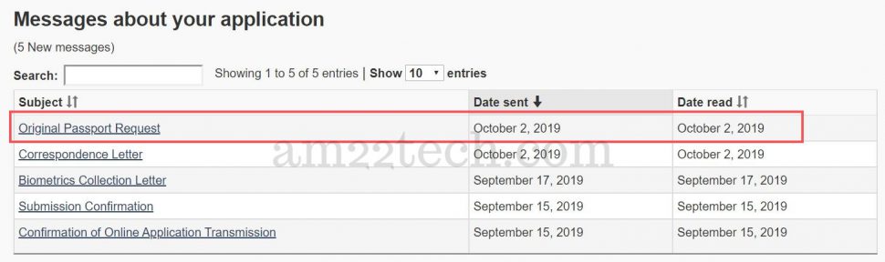 canada passport renewal status