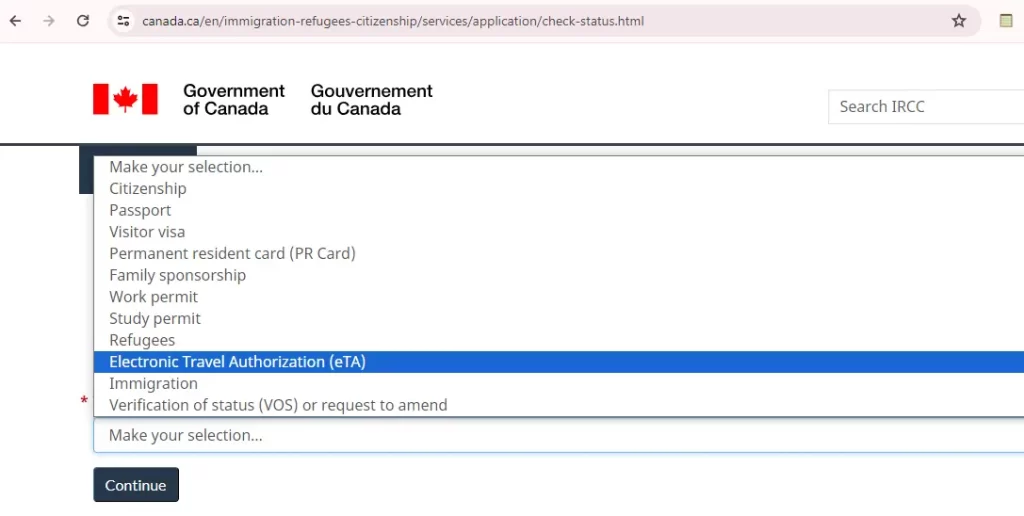 canada visa passport tracking