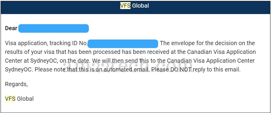 canada visa passport tracking