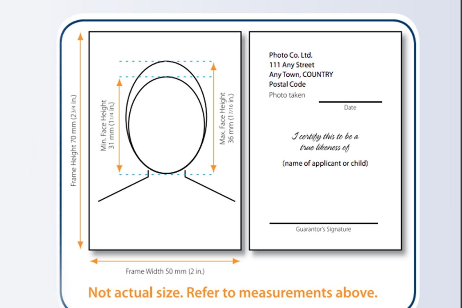 canadian passport measurements