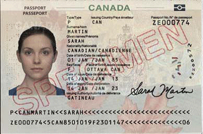 canadian passport number