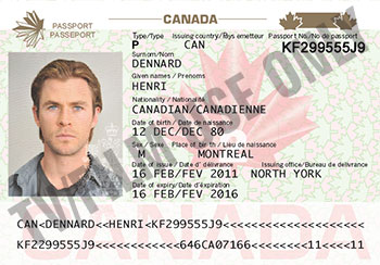 canadian passport number