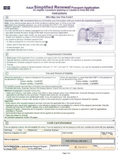 canadian passport renewal application form