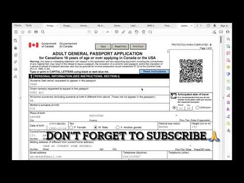 canadian passport renewal form