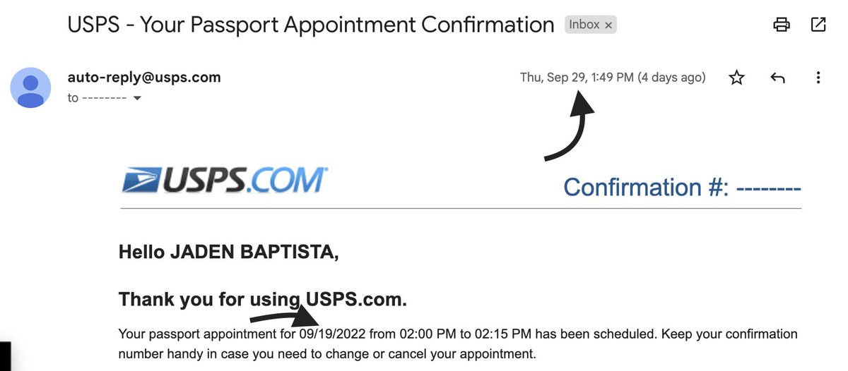 cancel usps passport appointment