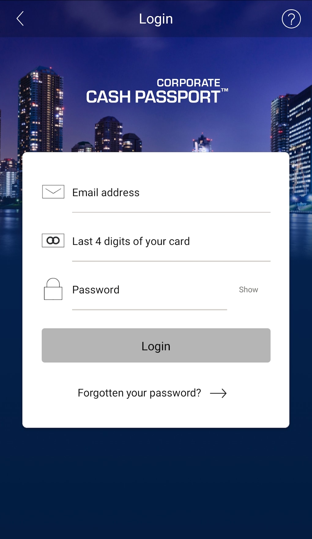 cash passport login