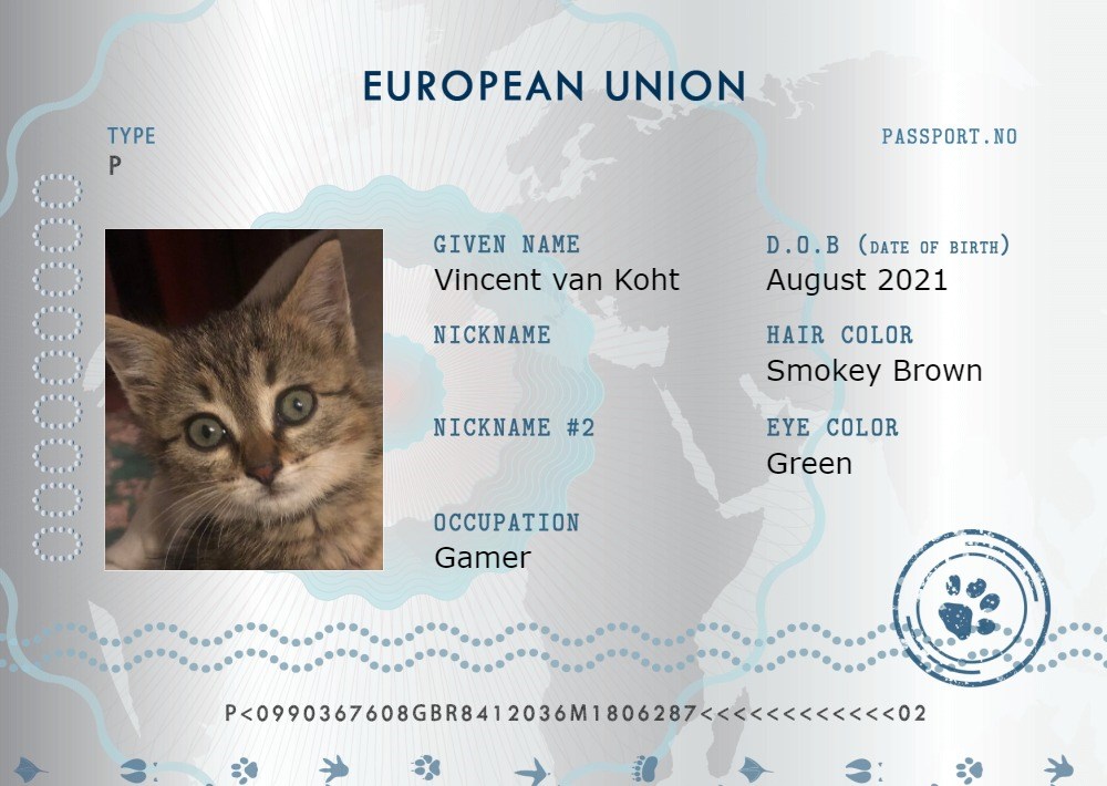 cat passport