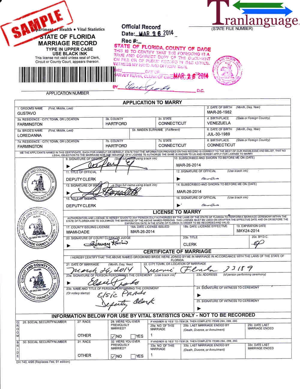 certified copy of marriage certificate for passport