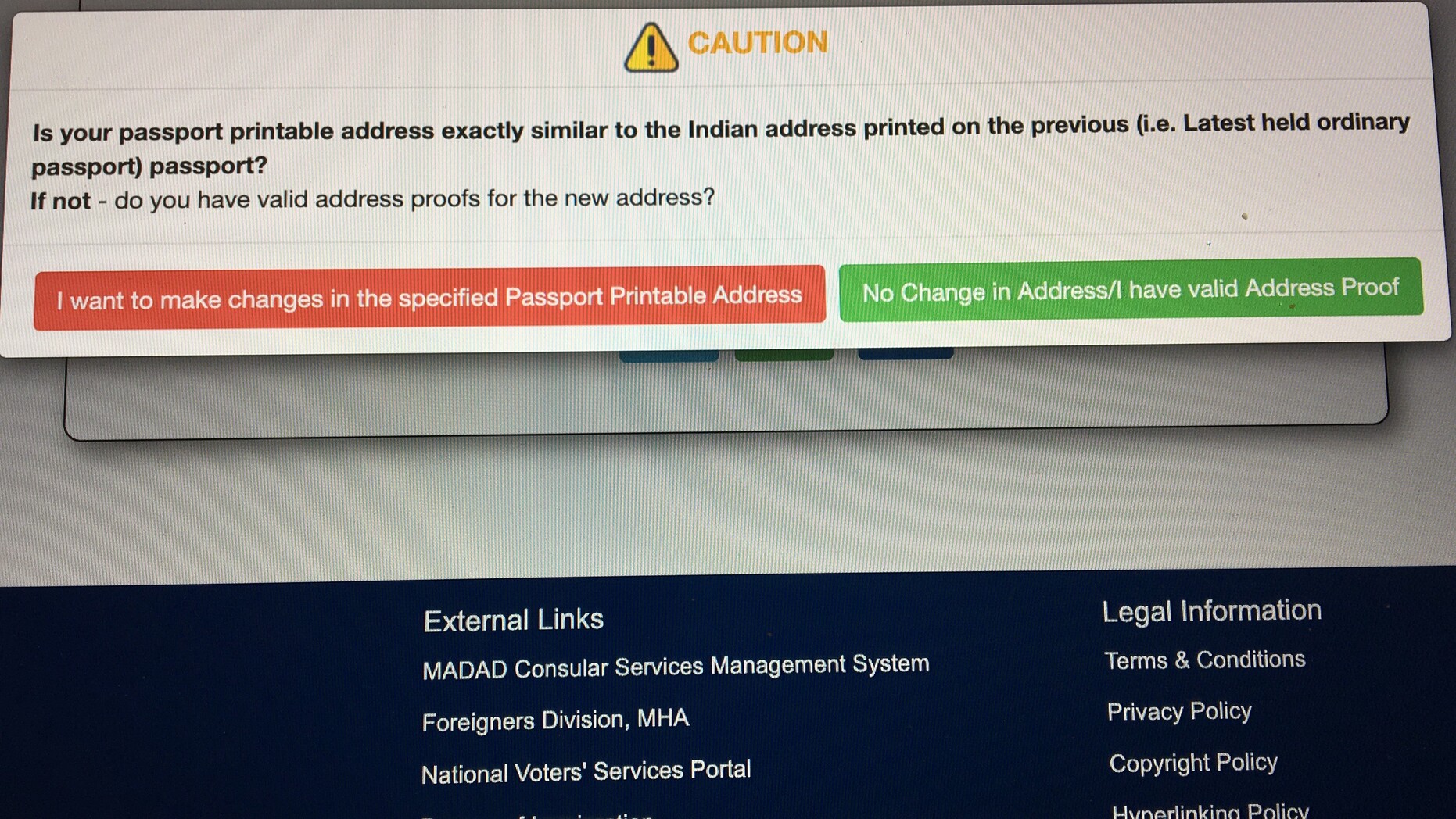 change address in passport india