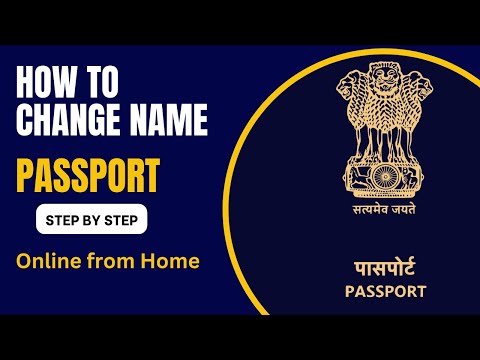 change of name on passport india