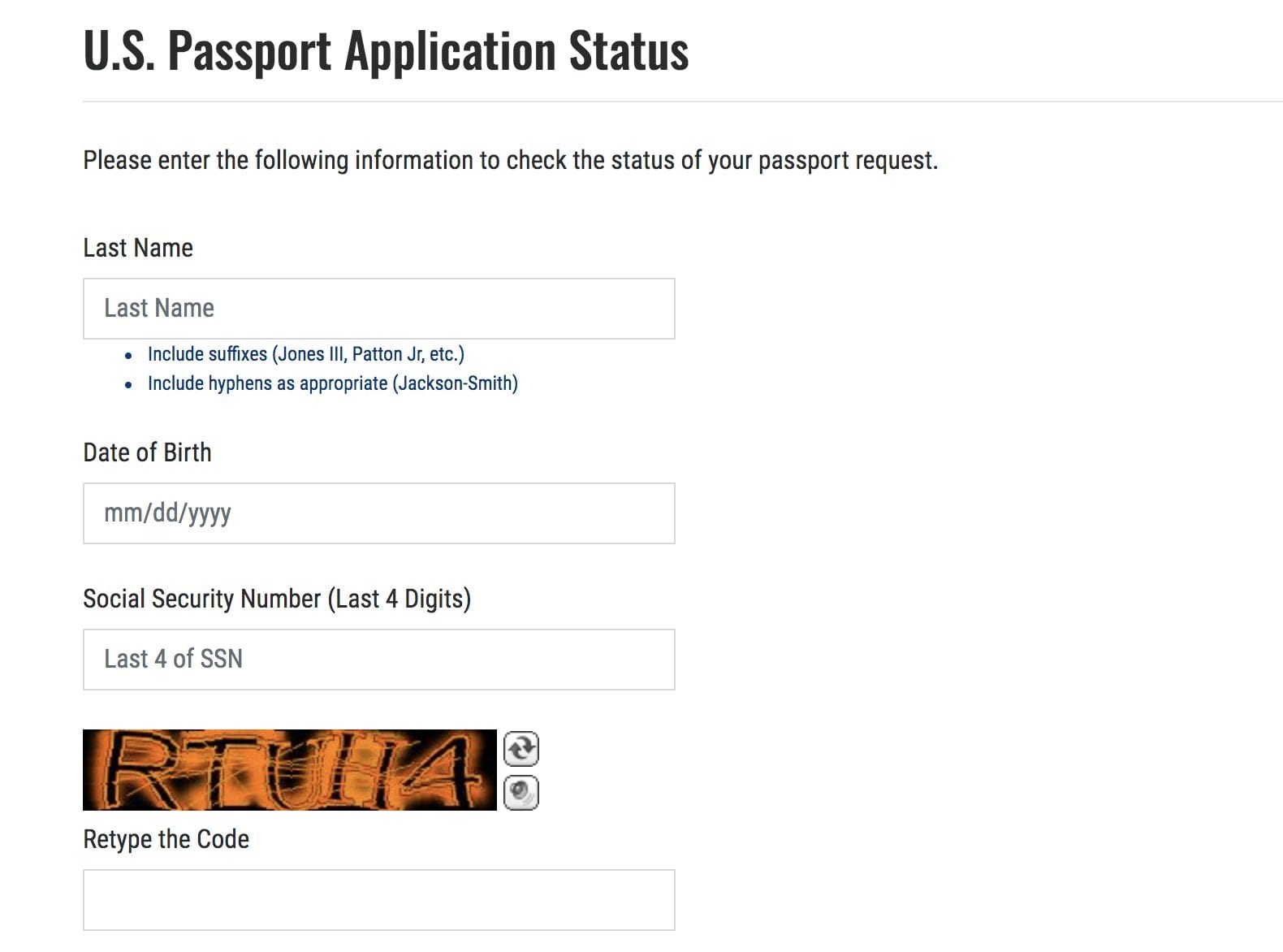 check passport processing status