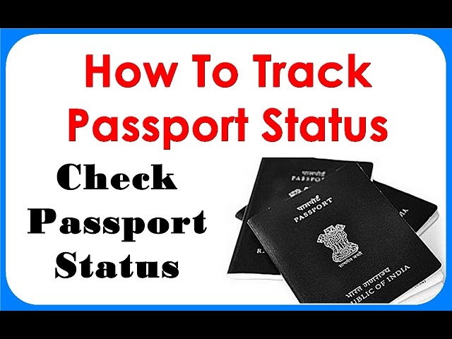 check the status of passport