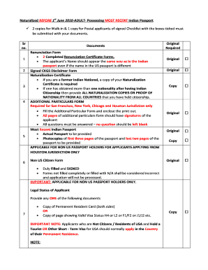 checklist for passport renewal india