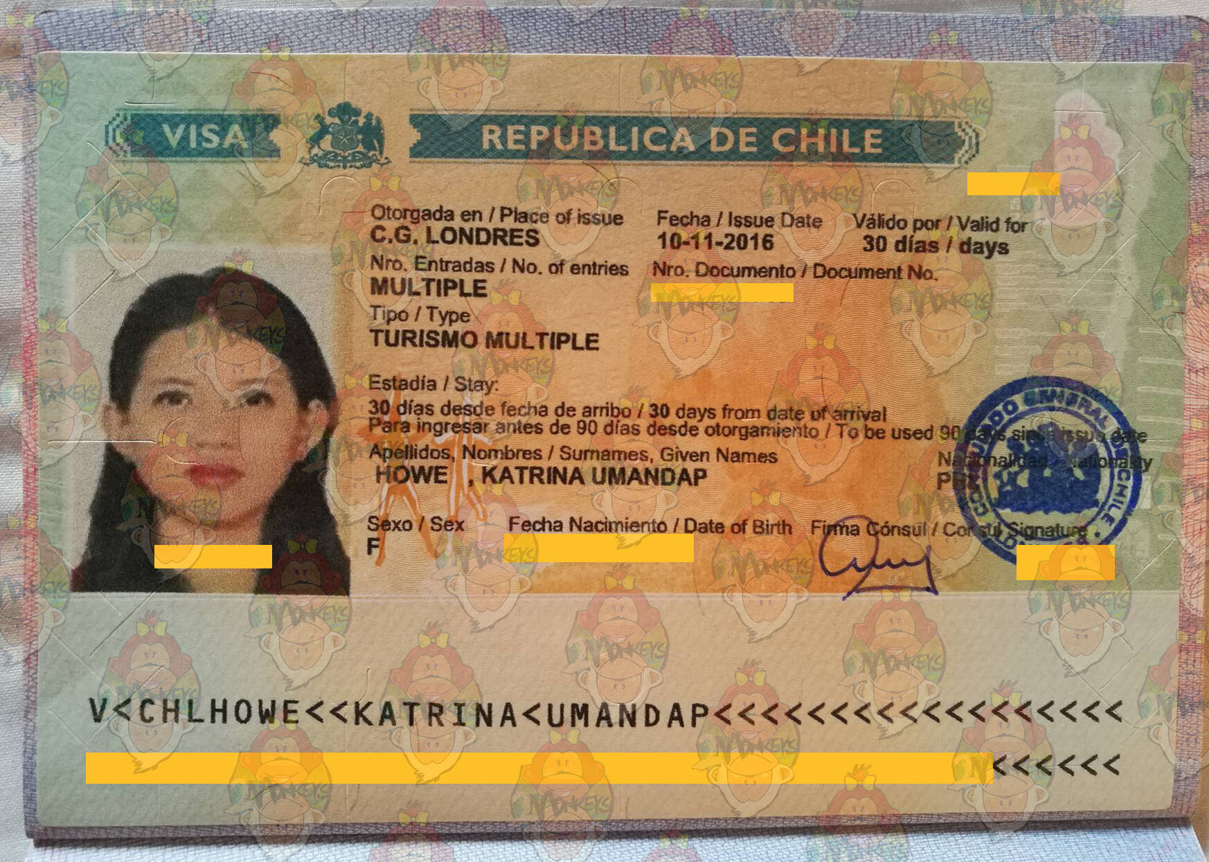 chile passport visa free countries