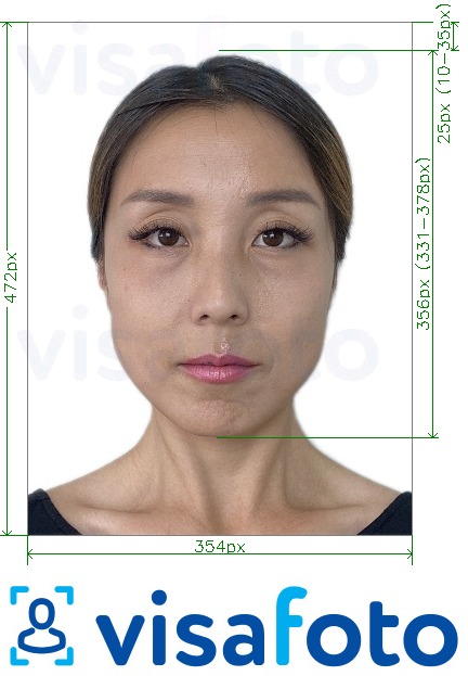 china passport photo size