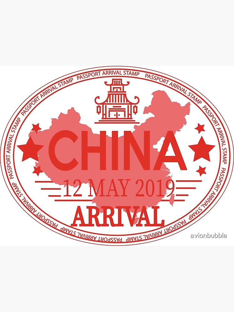 china passport stamp