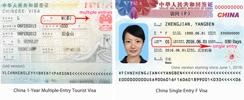 china visa on expired passport