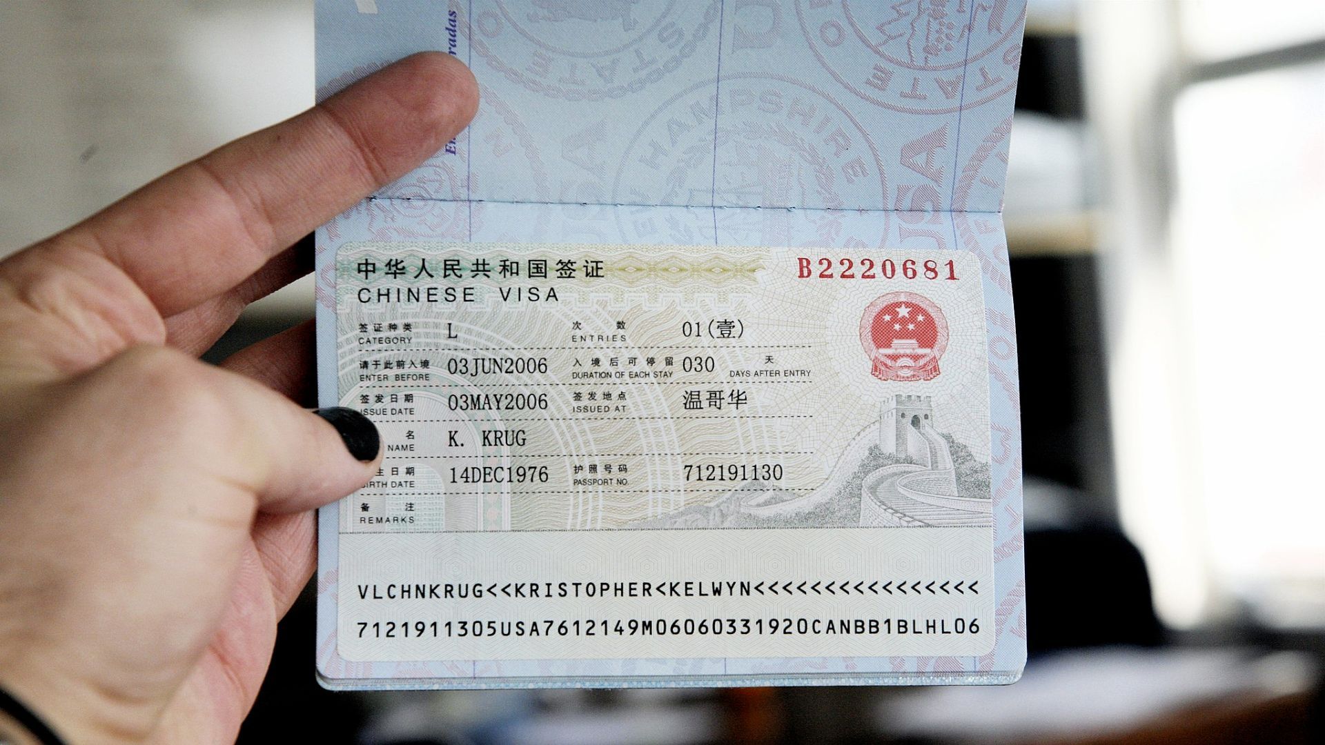 china visa us passport