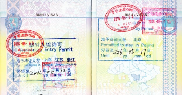 chinese visa on expired passport