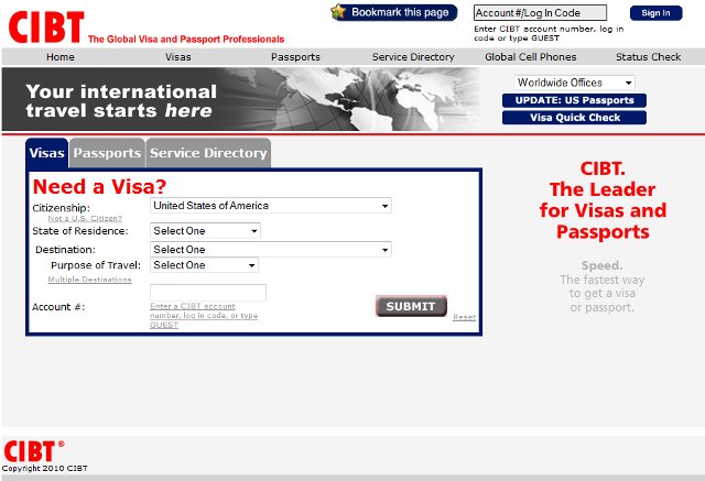 cibt passport renewal cost