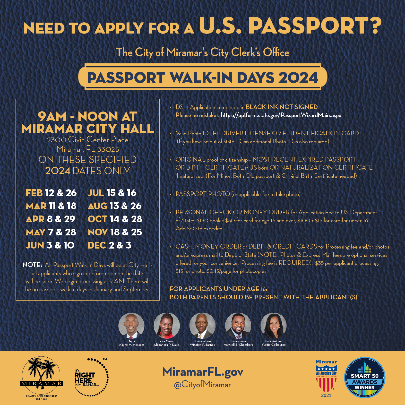 city of miramar passport