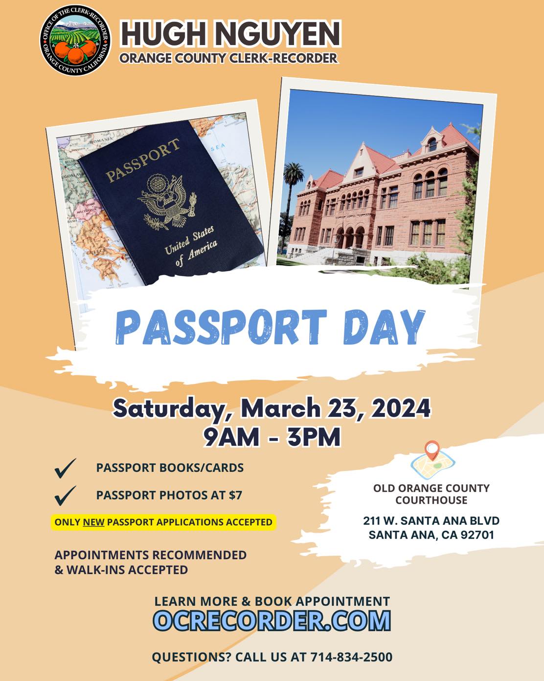 city of orange passport