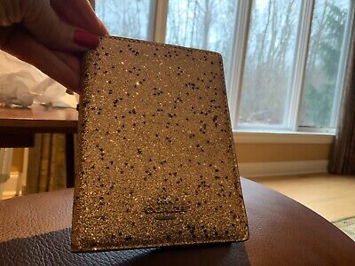 coach glitter passport holder