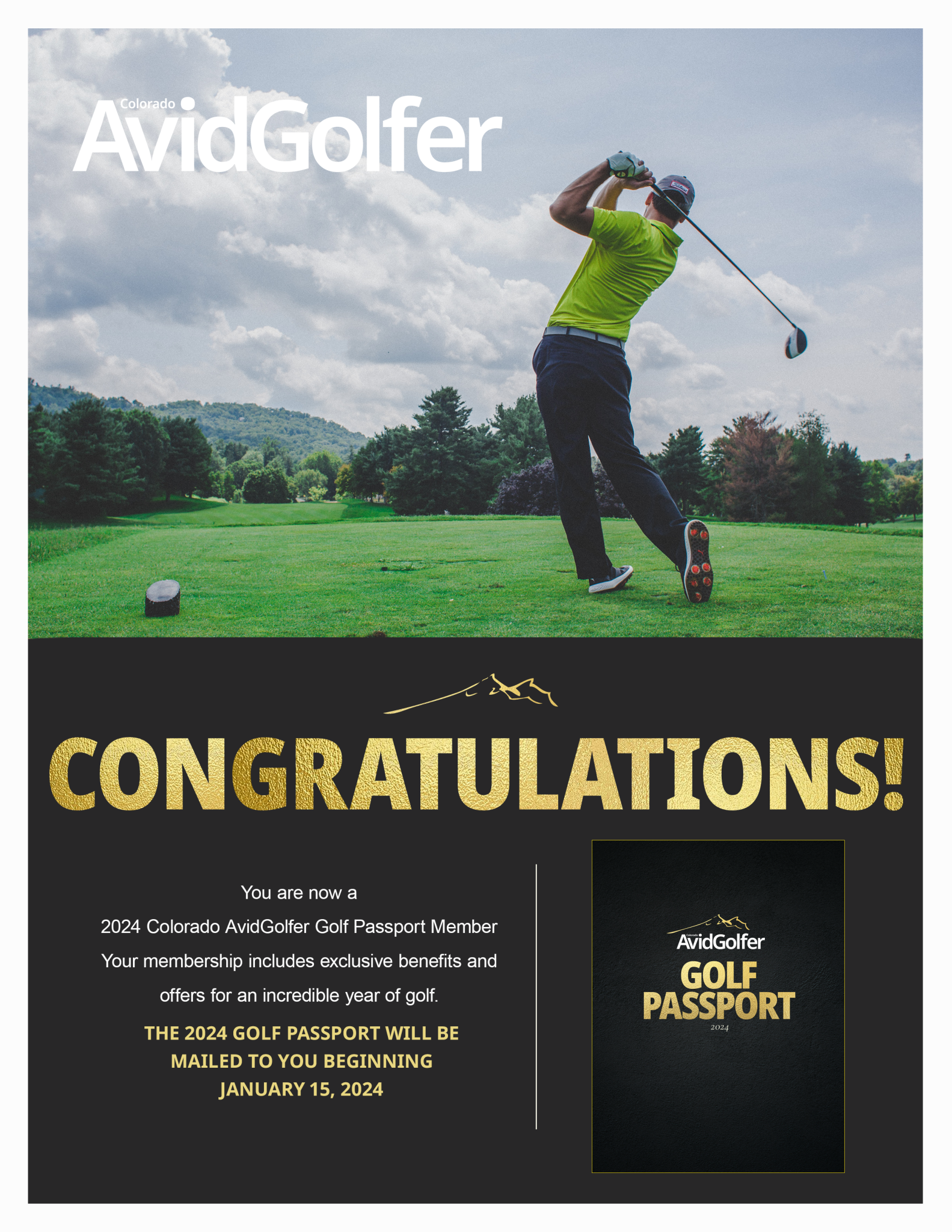 colorado avid golfer passport