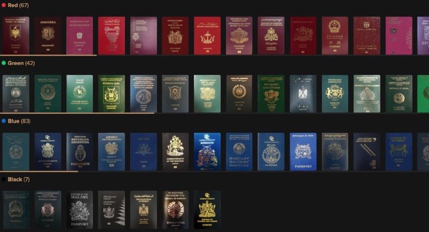 colour of passport meaning