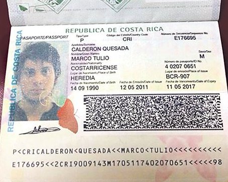 costa rican passport