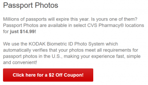 coupon for cvs passport photo