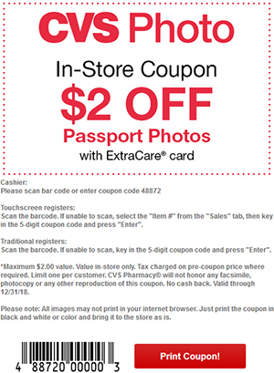 coupon for passport photo