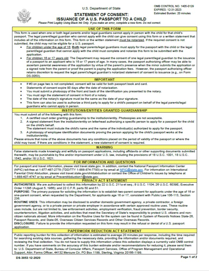 court order for passport application