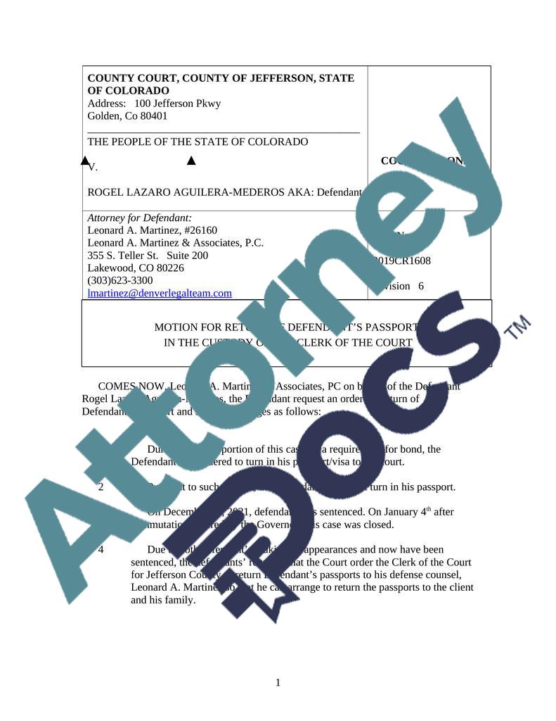 court order for passport application