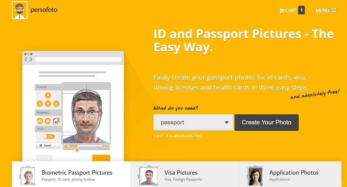 create passport photo free