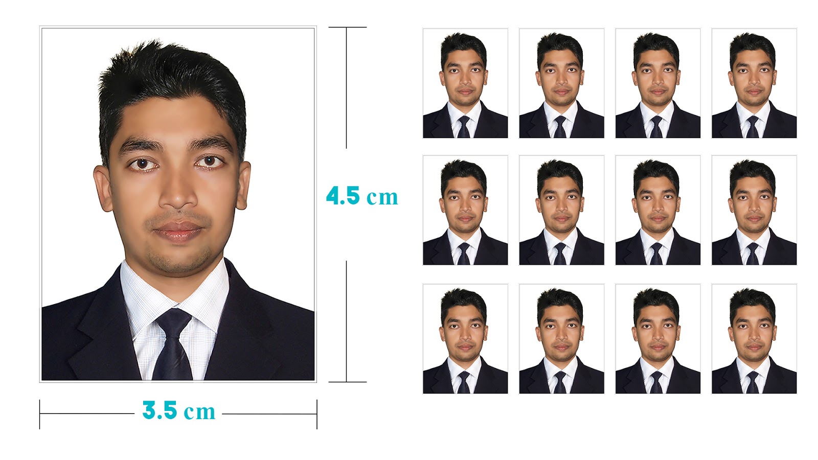 create passport size photo