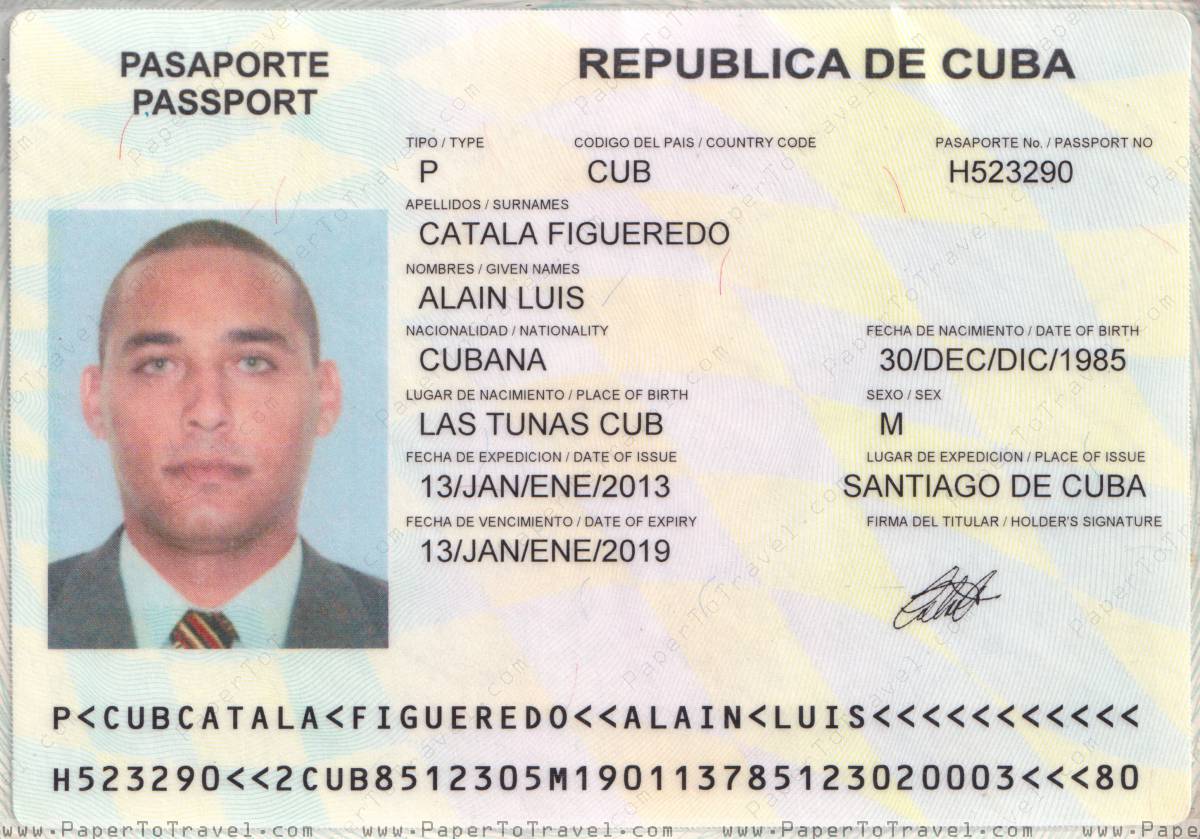 cuban passport